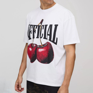 Camiseta de Gran Tamaño para Hombre, Estampado de Alta Densidad, Algodón Suave Premium, Cuello Redondo, Manga Corta - Product Image 1