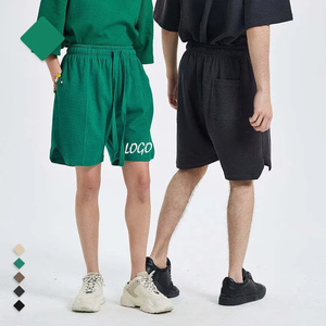 Shorts Bermuda en Coton pour Homme avec Cordon de Serrage, Couleur Unie, Logo Avant, Tenue Décontractée, Taille Mi-Haute, Tissu Respirant - Product Image 5
