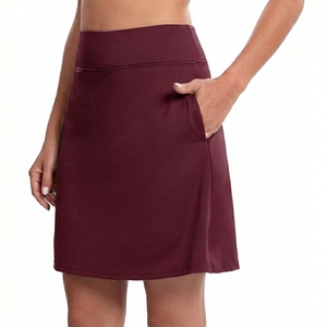 Wholesale Women High <b>Waist</b> Pleated Fitness <b>Skirt</b> Comfortable Athletic Training Wear Pickleball Lightweight Eco-Friendly - Product Image 3