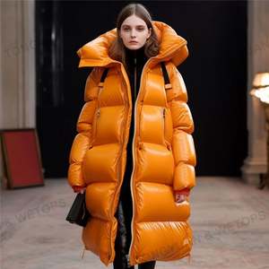 Abrigo largo 100% algodón poliéster de invierno, calidad premium para mujer, transpirable, chaqueta acolchada cálida de moda para primavera e invierno. - Product Image 5