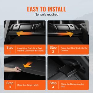 Copertura Cargo Retrattile Impermeabile di Sicurezza per Bagagliaio, Protezione Parasole per Jeep Grand Cherokee 2022-2025 2 File 5 Posti Sicura - Product Image 3