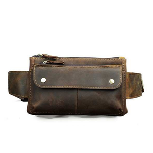 Handmade Genuine Leather Vintage Chest <b>Sling</b> <b>Bag</b> for Men and Women Dark Gray Custom Fashion Leather Crossbody Shoulder <b>Bag</b> - Product Image 3