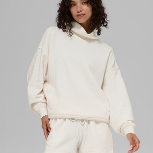 Women's Basic <b>Mock</b> <b>Neck</b> Sweatshirt Long Sleeve Cotton Slim Fit Casual Winter Fashion <b>Top</b> - Product Image 1