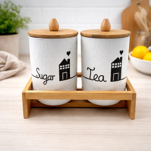Affordable Wooden Food <b>Storage</b> Box With Tray <b>Containers</b> With Airtight Lids For Kitchen Food Preservation <b>Stackable</b> <b>Storage</b> Box - Product Image 6