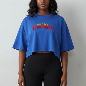 Camiseta de Mujer al por Mayor con Logotipo Personalizado Serigrafiado en 2 Colores, 180 g/m², Corte Regular, 100% Algodón, Apliques de Verano - Product Image 1