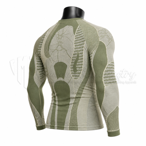 Camiseta de Compresión de Manga Larga para Hombre, sin Costuras, Protección contra Rozaduras, Ropa Deportiva para Gimnasio y Entrenamiento, Venta al Por Mayor - Product Image 5