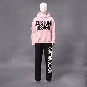 Conjuntos Deportivos de Invierno Unisex Personalizados, 100% Algodón, 350g, Ecológicos, Tallas Grandes, Transpirables, de Secado Rápido, Sudadera con Capucha Estilo Urbano - Product Image 6