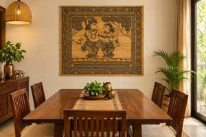 Tapiz Rectangular de Tela de Algodón Orissa con Estampado Tradicional para Colgar en la Pared, para Todas las Estaciones, para Sala de Estar Interior, Marca SSD Market - Product Image 2