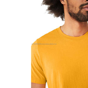 Camiseta de Cuello Redondo 100% Algodón para Hombre, Camiseta de Algodón Peinado, Personalizable, Unisex, Mezcla Triple - Product Image 5