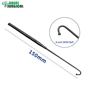 Gancho Quirúrgico Hasni FH-450 para Piel, 6 mm con Bola, Acero Inoxidable, Instrumento Manual para Cirugía de Párpados - Product Image 1