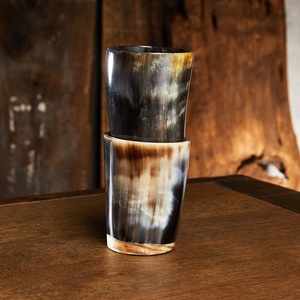 Jarra de cerveza de cuerno natural con acabado liso, taza para beber hecha a mano, jarra decorativa de cuerno de búfalo para bebidas. - Product Image 4