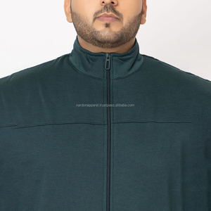 Nardon Apparel High Quality Men's Women's Winter Fleece Jackets Solid Full-Zip Crew Neck <b>Stand</b> Custom Logo 330 Gram <b>Weight</b> - Product Image 5