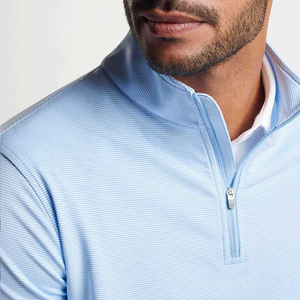 Custom Quarter <b>Zip</b> Pullover Men Stretch Performance Blank Crew neck Oversize Sweat <b>Shirts</b> Black Men Sweatshirt - Product Image 6