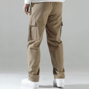 Pantalones Cargo de Corte Holgado para Hombre, con Múltiples Bolsillos, Pantalones de Trabajo Utilitarios, de Lona de Algodón, de Pierna Recta, Casuales, para Actividades al Aire Libre - Product Image 2