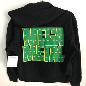 เสื้อฮู้ดสำหรับผู้ชายเสื้อฮู้ดแบบสวมหัวพิมพ์ลายผ้าฝ้ายโพลีเอสเตอร์กำหนดโลโก้ได้เอง - Product Image 4