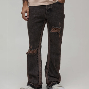 Jeans sur mesure OEM, jeans en denim, jeans évasés, jeans pour femmes, prix d'usine, production en gros, approvisionnement pour le marché américain - Product Image 5