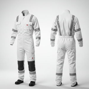 Combinaison de sécurité sur mesure la plus vendue, qualité supérieure, prix abordable, confortable, 100 % coton, fabrication en usine, OEM, orange, première qualité - Product Image 4