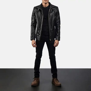 Chaqueta de Motociclista de Cuero para Hombre, de Alta Calidad, Piel de Vaca, Transpirable, con Relleno de Poliéster Resistente, en Oferta - Product Image 5