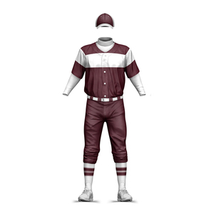 Tenues d'équipe sportive très vendues, tissu de qualité supérieure OEM, finition lisse, coupe confortable, design élégant, uniformes de baseball courts à séchage rapide - Product Image 2
