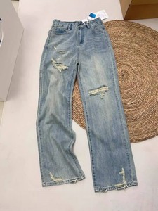 Wholesale Stacked Distressed Jeans Men Casual Streetwear Factory Pricing Ready To Ship OEM - Product Image 5