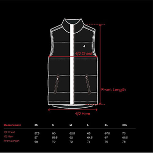 <b>Men's</b> Red And <b>Black</b> Color Blocked Puffer <b>Vest</b> Stand Collar Windproof High Quality Premium <b>Vest</b> Casual Winter Outer Wear OEM - Product Image 6