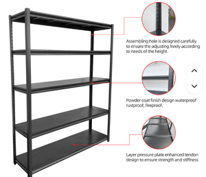 5 Tier Kitchen Storage Rack Heavy Duty Metal <b>Shelving</b> <b>Unit</b> Organizer for Microwave Oven Appliances Pantry Home Office Storage - Product Image 3