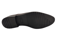 Chaussures habillées Dlords Christofer pour hommes en cuir véritable marron, style Oxford, à bout pointu, à lacets, confortables, antidérapantes, avec logo en relief