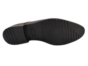 Chaussures habillées Dlords Christofer pour hommes en cuir véritable marron, style Oxford, à bout pointu, à lacets, confortables, antidérapantes, avec logo en relief - Product Image 5