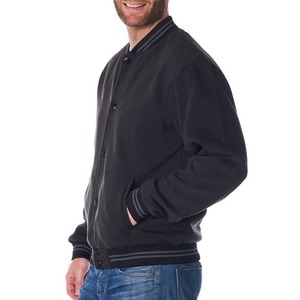 Custom Men's Varsity Jacket <b>Stand</b> Collar Winter Warm Casual Wear Canvas Fabric with Letter Pattern Regular Size Private Label - Product Image 3