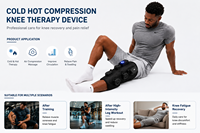 Appareil de cryothérapie portable sans fil, rechargeable par USB, avec fonction chaud/froid, pour la rééducation sportive et le massage des genoux