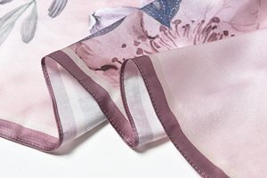 High Quality Women's 100% Silk <b>Square</b> <b>Scarf</b> Custom Print Luxury Multi-Functional Outdoor Use OEM Private Label Wholesale - Product Image 2