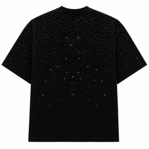 Camisetas de Algodón de Alta Calidad para Hombre, Tallas Grandes, con Diseño Personalizado de Pedrería, Estilo Urbano, Venta al Por Mayor - Product Image 2