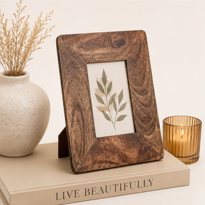 Cadres photo en bois de manguier massif faits à la main, vente en gros, rustiques, à grain naturel, pour table, décoration intérieure - Product Image 6