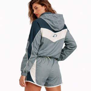 Unisex <b>Lightweight</b> Nylon Windbreaker Fitness <b>Jacket</b> & Hood Zipper Printed Casual Outdoor <b>Summer</b> Wear Short Set For men's <b>Jackets</b> - Product Image 2