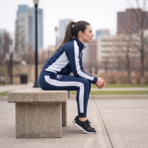 <b>Women's</b> Winter Sportswear 2-Piece Sweatpants Jogging Suit <b>Set</b> Solid Waterproof Windproof Breathable Quick Dry - Product Image 4