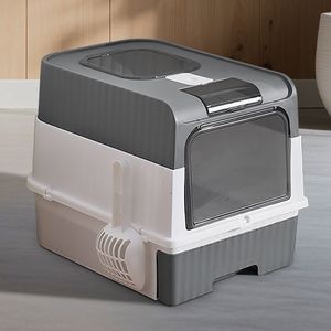 Lettiera per Gatti Grande Grigia a Forma di Cubo Magico |   Pulizia automatica intelligente e design silenzioso |   Vita Senza Mani" - Product Image 5