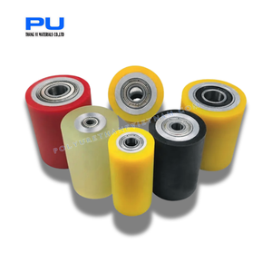 Rouleau en caoutchouc écologique en polyuréthane (PU) avec noyau en acier et aluminium, dureté Shore 90A - 70D pour machines de fabrication minière - Product Image 1