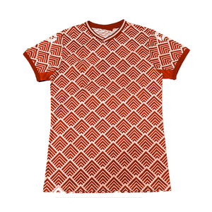 Camiseta de Manga Corta con Cuello Redondo y Estampado Geométrico Verde para Hombre, Corte Regular, Tejido de Punto, 100% Poliéster, Transpirable, Estilo Casual - Product Image 2