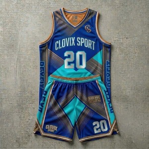 Clovix Sport Original Design Basketball Uniforms Fully Customized Sublimated Jersey <b>Performance</b> Basketball <b>Wear</b> - Product Image 2