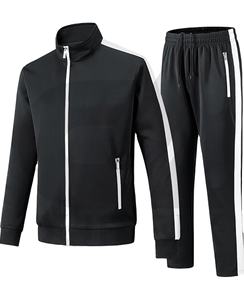 Ensemble de vêtements de sport tendance pour hommes, veste à cordon de serrage en deux pièces, 100% polyester, design personnalisable, couleur, taille, taille plus, écologique - Product Image 1