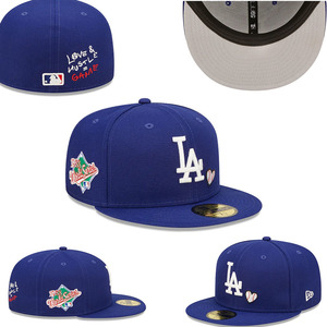 หมวกแก๊ปปักลาย Black LA แบบ Snapback ทรง Fitted ปีกแบน สไตล์สปอร์ต สตรีทแวร์ - Product Image 3
