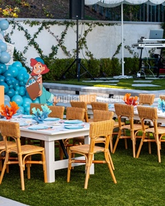 Sillas Infantiles de Ratán Hechas a Mano, Muebles Tejidos Naturales y Elegantes para Fiestas de Cumpleaños Infantiles, Bodas y Eventos Especiales - Product Image 1