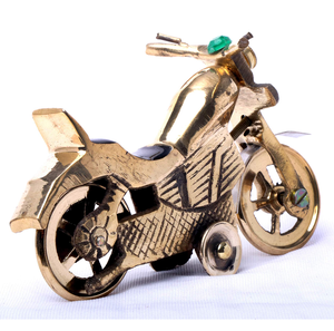 Produit phare et très demandé : Figurine de moto en laiton pour décoration de bureau, pièce de bureau, qualité supérieure, finition polie miroir - Product Image 6