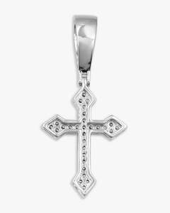 VVS Moissanite Iced Out <b>Cross</b> Pendant Necklace <b>Charm</b> Hip Hop Religious Jewelry - Product Image 2