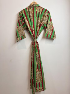 เสื้อคลุมผ้าฝ้ายลายเสือ น้ำหนักเบา พิมพ์ลายบล็อก - Product Image 4