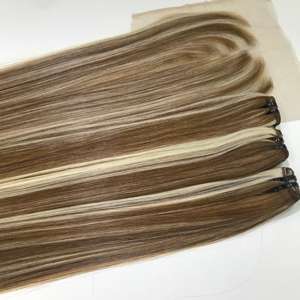 Blonde Piano Vietnamien Extensions De Cheveux Bruts HD Dentelle Trame De Cheveux Humains Vierge Bundles pour Perruque Génie - Product Image 1