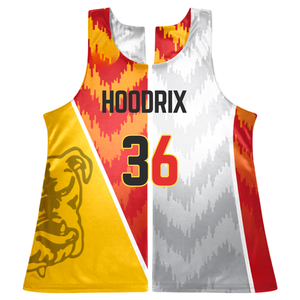 Double Layer Sublimation Lacrosse Pinnies Reversible Sublimation Lacrosse Pinnies OEM Bulk Order Team Practice Tank <b>Top</b> Vest - Product Image 1