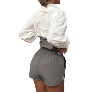 Ensemble sportswear 2 pièces pour femme, coupe-vent, avec veste légère à fermeture éclair et pantalon flexible pour les activités quotidiennes - Product Image 2