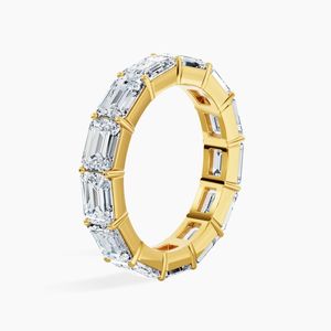 Anillo de Diamante de Laboratorio Unisex con Corte Esmeralda, Claridad VS1, Color F, 1.50 Quilates, Certificado IGI, Oro Amarillo de 18K, Anillos de Boda Excepcionales - Product Image 4