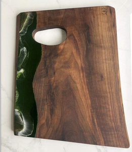 Custom Personalized Resin Cheese Board Handmade Wooden Chopping Serving Board for Kitchen and Dining - Product Image 5